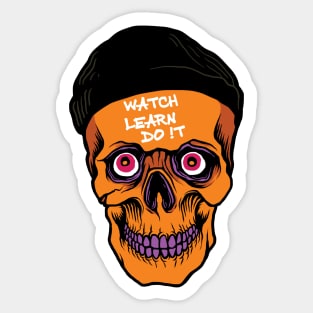 Skull Quote Sticker